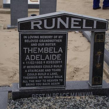 RUNELI Thembela Adelaide 1955-2011
