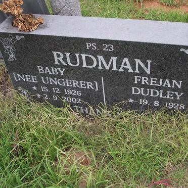 RUDMAN Johanna Magdalena UNGERER 1926-2002 &amp; Frejan Dudley 1928-
