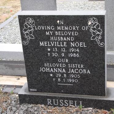 RUSSELL Johanna Jacoba 1905-1990 &amp; Melville Noel 1914-1986