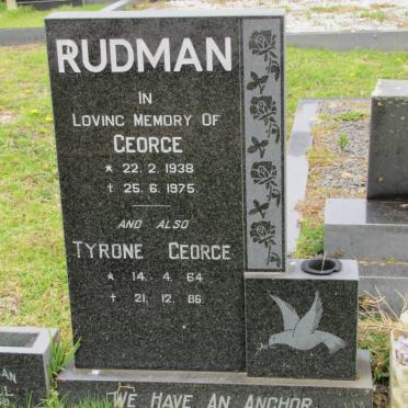 RUDMAN George 1938-1975 :: RUDMAN Tyrone George 1964-1986