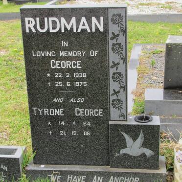 RUDMAN George 1938-1975 :: RUDMAN Tyrone George 1964-1986