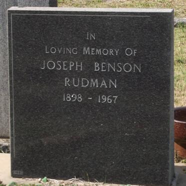 RUDMAN Joseph Benson 1898-1967