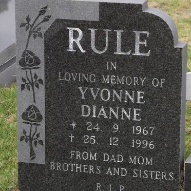 RULE Yvonne Dianne 1967-1996