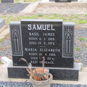 SAMUEL Basil James 1929-1976 &amp; Maria Elizabeth 1928-1974