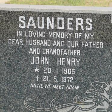 SAUNDERS John Henry 1905-1972