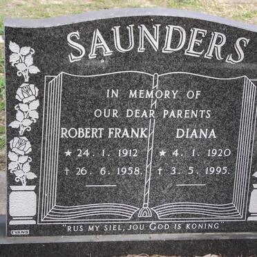 SAUNDERS Robert Frank 1912-1958 &amp; Diana 1920-1995