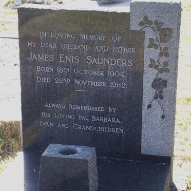 SAUNDERS James Enis 1904-1962