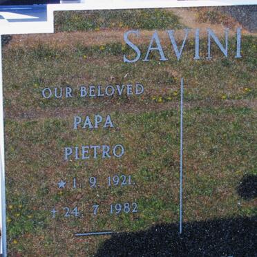 SAVINI Pietro 1921-1982