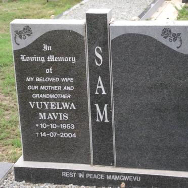 SAM Vuyelwa Mavis 1953-2004