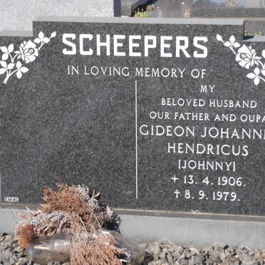 SCHEEPERS Gideon Johannes Hendricus 1906-1979