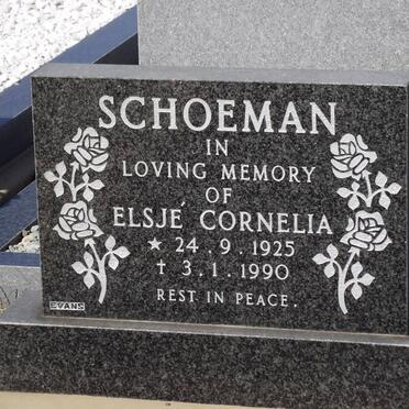 SCHOEMAN Elsje Cornelia 1925-1990