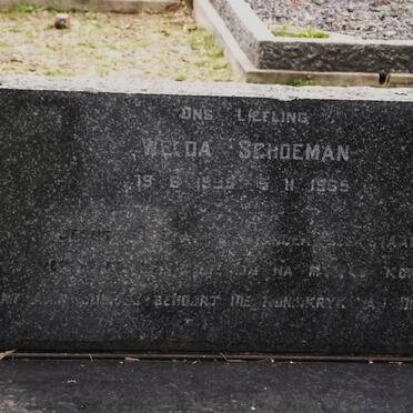 SCHOEMAN Welda 1959-1965