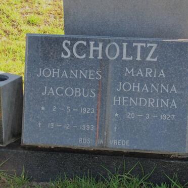 SCHOLTZ Johannes Jacobus 1923-1993 &amp; Maria Johanna Hendrina 1927-