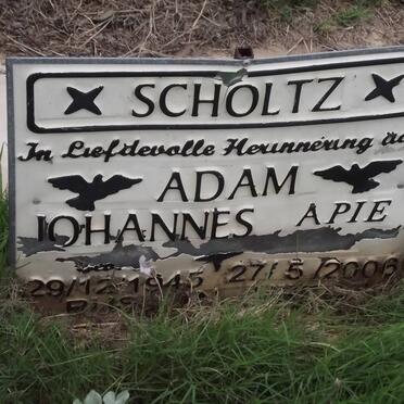 SCHOLTZ Adam Johannes 1945-2006