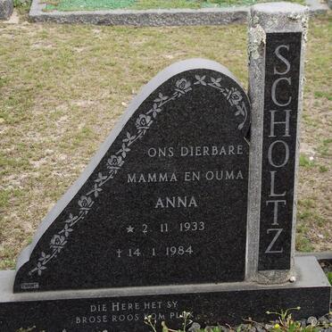 SCHOLTZ Anna 1933-1984