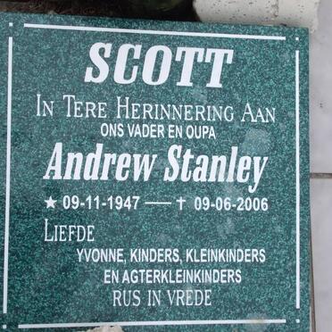 SCOTT Andrew Stanley 1947-2006