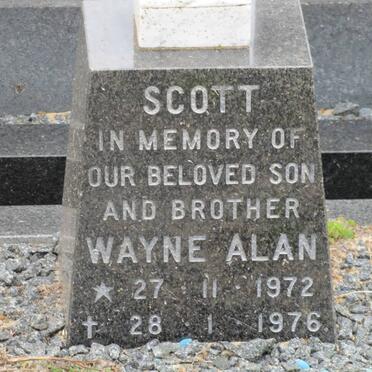 SCOTT Wayne Alan 1972-1976