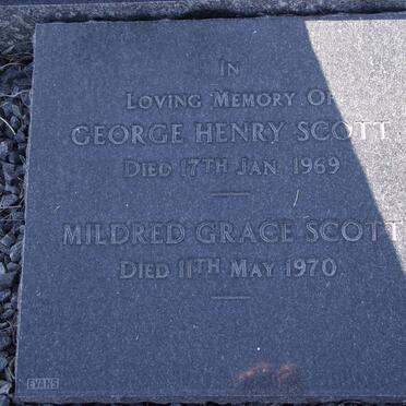 SCOTT George Henry -1969 &amp; Mildred Grace -1970