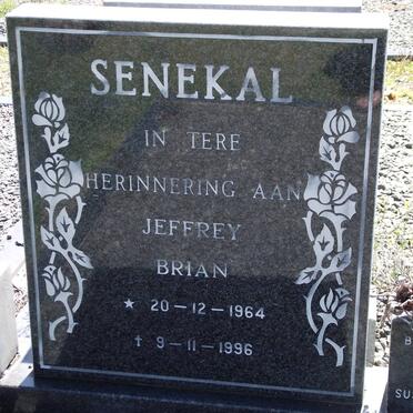 SENEKAL Jeffrey Brian 1964-1996