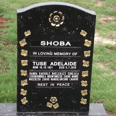 SHOBA Tuse Adelaide 1921-2010