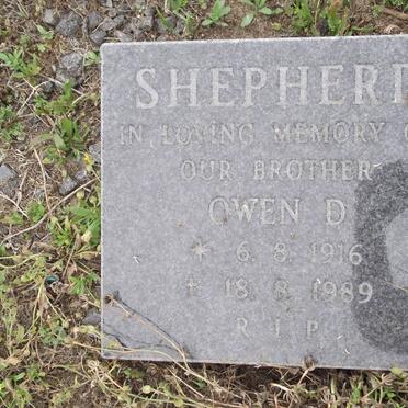 SHEPHERD Owen D. 1916-1989