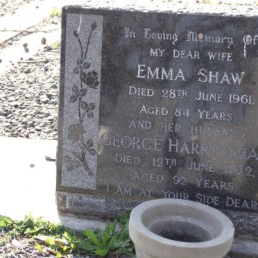 SHAW George Harry 1879-1972 &amp; Emma -1961