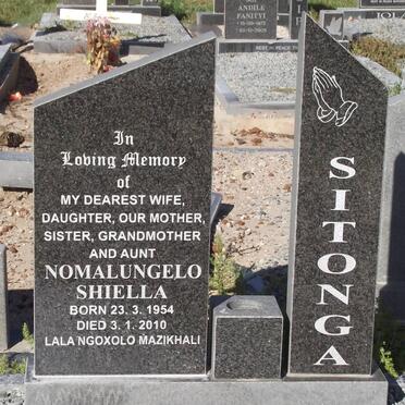 SITONGA Nomalungelo Shiella 1954-2010