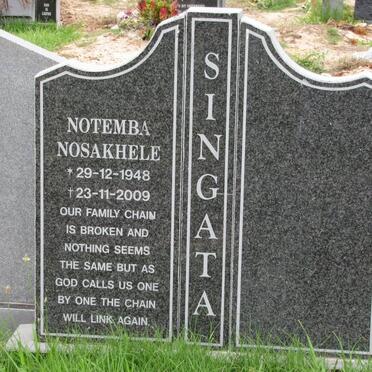 SINGATA Notemba Nosakhele 1948-2009
