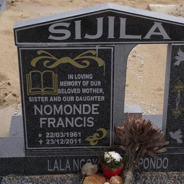 SIJILA Nomonde Francis 1961-2011