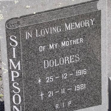 SIMPSON Dolores 1916-1981
