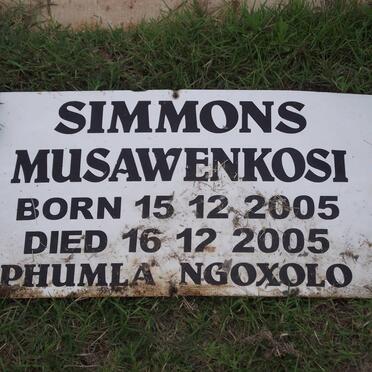 SIMMONS Musawwenkosi 2005-2005
