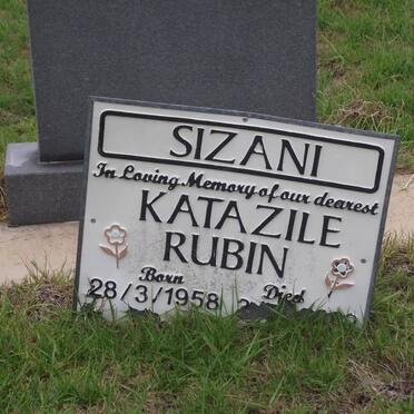 SIZANI Katazile Rubin 1958-2002