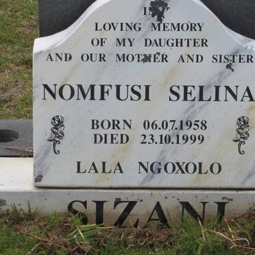 SIZANI Nomfusi Selina 1958-1999