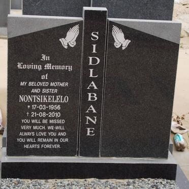 SIDLABANE Nontsikelelo 1956-2010