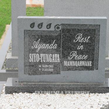 SIYO-TUNGATA Ayanda 1963-2005