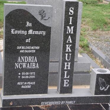 SIMAKUHLE Andria Ncwaiba 1972-2006