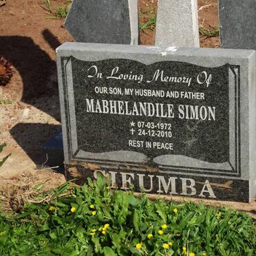 SIFUMBA Mabhelandile Simon 1972-2010