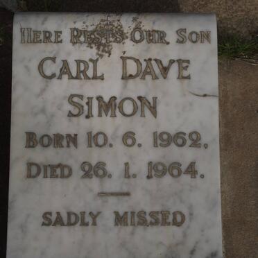 SIMON Carl Dave 1962-1964
