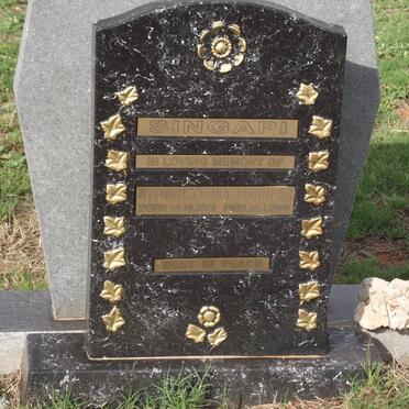 SINGAPI Ntombizodwa Jennifer 1971-2008