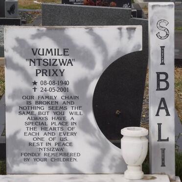 SIBALI Vumile Prixy 1940-2001
