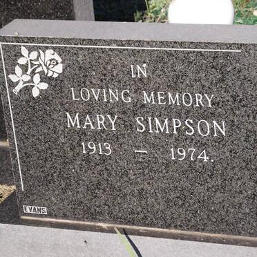 SIMPSON Mary 1913-1974
