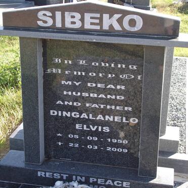 SIBEKO Dingalanelo Elvis 1950-2009