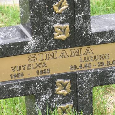 SIMAMA Vuyelwa 1950-1985 :: SIMAMA Luzuko 1980-2006