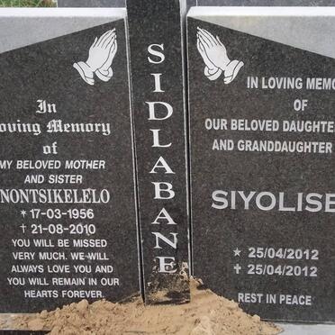 SIDLABANE Nontsikelelo 1956-2010 :: SIDLABANE Siyolise 2012-2012