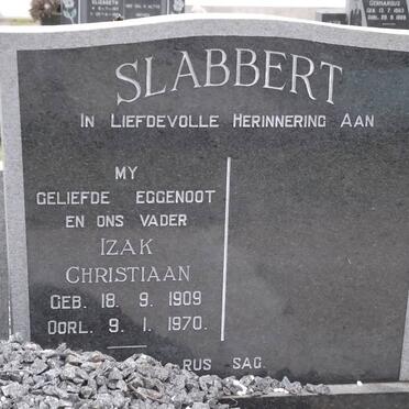 SLABBERT Izak Christiaan 1909-1970
