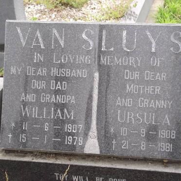 SLUYS William, van 1907-1979 &amp; Ursula 1908-1981