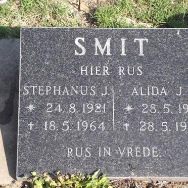 SMIT Stephanus J. 1921-1964 &amp; Alida J. 1913-1987