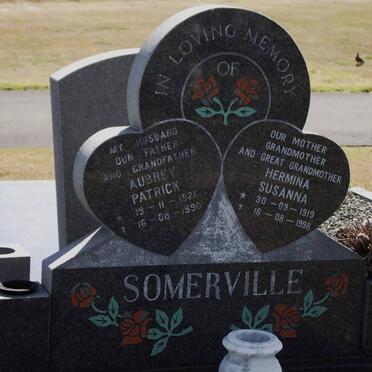 SOMERVILLE Aubrey Patrick 1926-1990 &amp; Hermina Susanna 1919-1998