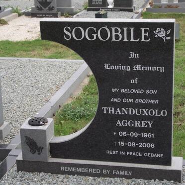 SOGOBILE Thanduxolo Aggrey 1961-2006