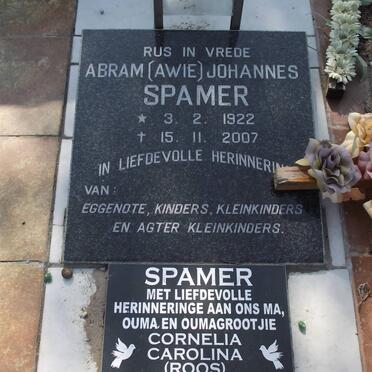 SPAMER Abram Johannes 1922-2007 &amp; Cornelia Carolina ROOS 1926-200?